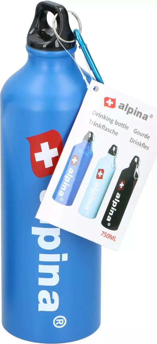 Спортивна пляшка для води Alpina 0.75 л Блакитна (871125222898-1 blue) - фото №2