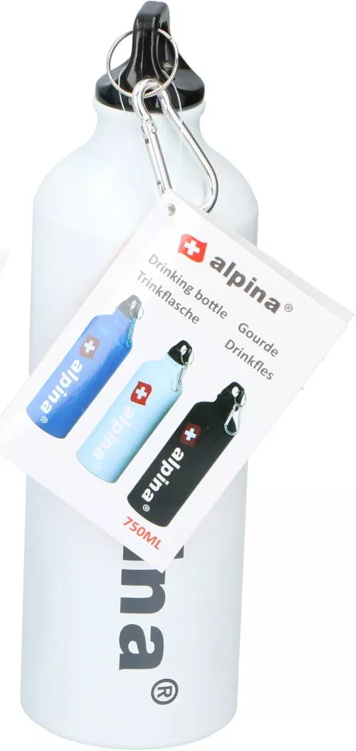 Спортивна пляшка для води Alpina 0.75 л Біла (871125222898-2 white) - фото №2