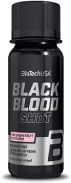 Предтренировочный комплекс BioTech Black Blood Shot 20х60 мл Розовый грейпфрут (5999076237876)