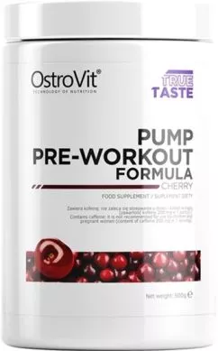 Предтренировочный комплекс OstroVit Pump Pre-Workout Formula New Formula 500 г вишня (5902232613018)