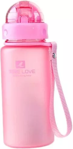 Бутылка для воды Casno MX-5028 More Love 400 мл Розовая (MX-5028_Pink)