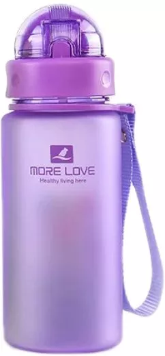 Бутылка для воды Casno MX-5028 More Love 400 мл Фиолетовая (MX-5028_Violet)