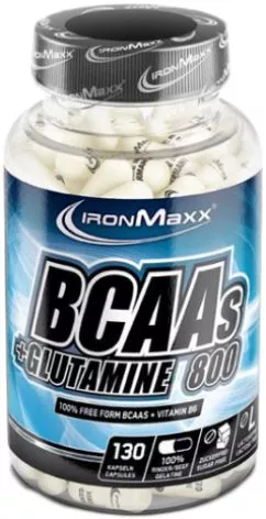 Амінокислота IronMaxx BCAA's + Glutamine 800 130 капсул (4260196290340)