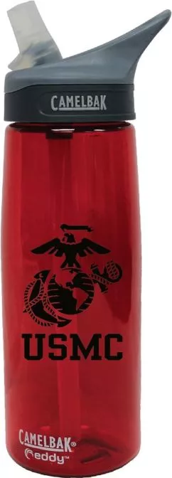 Пляшка для води Camelbak Eddy 7.62 USMC Chili Red 750 мл Червоний (E325-0536B)