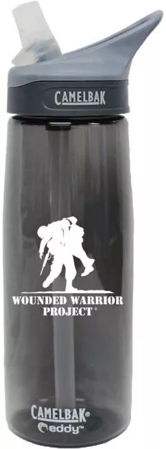 Пляшка для води Camelbak Eddy 7.62 Wounded Warrior Charcoal 750 мл Сірий (E100-0609W)