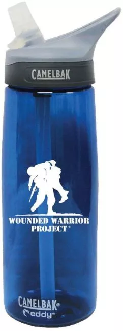 Пляшка для води Camelbak Eddy 7.62 Wounded Warrior Oxford 750 мл Синій (E125-0609W)
