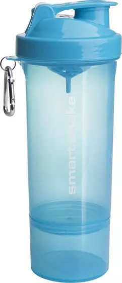 Шейкер спортивний SmartShake Slim 500 мл Neon Blue (10253101)
