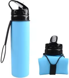Пляшка для води Xiamen силіконова 600 мл Синя (PH050402)