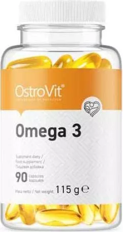 Жирные кислоты OstroVit Omega 3 90 капсул (5902232611045)