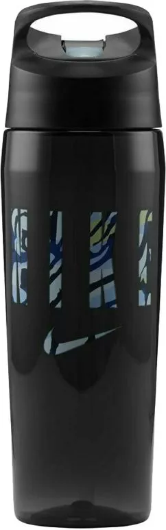 Пляшка для води Nike TR Hypercharge Straw Bottle 24 OZ N.000.0034.053.24 709 мл Чорно-блакитна (887791412102)