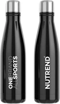 Шейкер Nutrend Stainless Steel Bottle 2021 750 мл Черный (8594014860764)