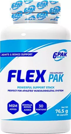 Пищевая добавка 6PAK Nutrition FLEX PAK Комплекс прочные суставы 90 к (5902811815734)