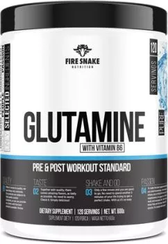 Аминокислота Fire Snake Glutamine B6 600 г Натуральный вкус (5906395000517)