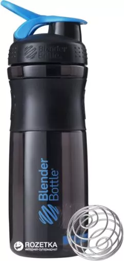 Шейкер BlenderBottle SportMixer с шариком 820 мл Черно-синий (SportMixer 28oz черно-синий)