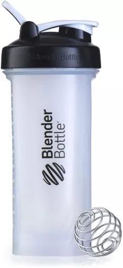 Шейкер BlenderBottle Pro45 с шариком 1.3 л Белый (Pro 45 Black/Clear (ORIGINAL))