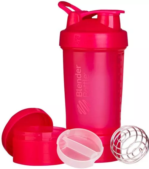 Шейкер BlenderBottle ProStak з кулькою 650 мл Рожевий (PS 22oz Pink) - фото №2