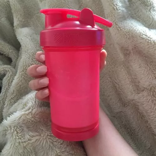 Шейкер BlenderBottle ProStak з кулькою 650 мл Рожевий (PS 22oz Pink) - фото №3