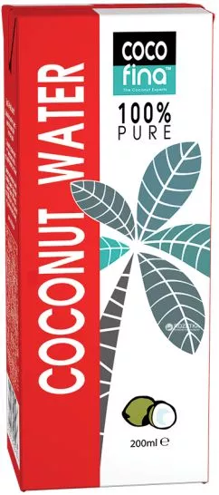 Напиток Cocofina Вода кокосовая натуральная 0.2 л (5060118260166)