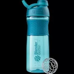 Спортивна пляшка-шейкер BlenderBottle SportMixer з кулькою Twist 820 мл Бірюзова (Twist 28oz Teal)