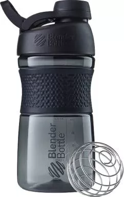 Спортивная бутылка-шейкер BlenderBottle SportMixer с шариком Twist 590 мл Черная (Twist 20oz Black)