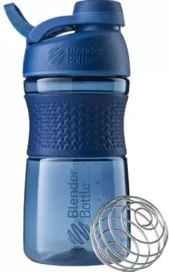 Спортивная бутылка-шейкер BlenderBottle SportMixer с шариком Twist 590 мл Синяя (Twist 20oz Navy)