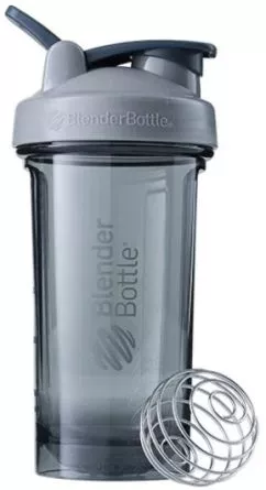 Спортивная бутылка-шейкер BlenderBottle Pro24 Tritan с шариком 710 мл Серая (Pro24 Grey)