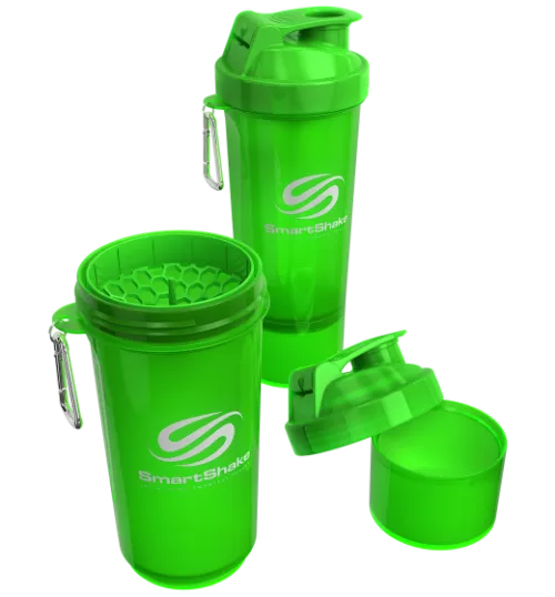 Шейкер спортивний SmartShake Slim 500 мл Neon Green (7350057182079) - фото №3