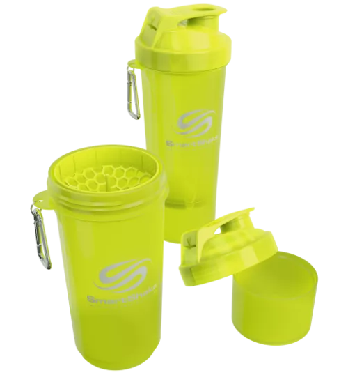 Шейкер спортивный SmartShake Slim 500 мл Neon Yellow (7350057182086) - фото №3