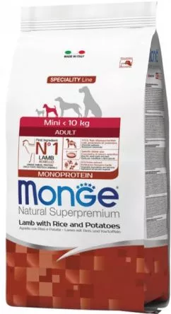 Monge Mini Adult Lamb/Rice/РОТ 800 g сухий корм для собак
