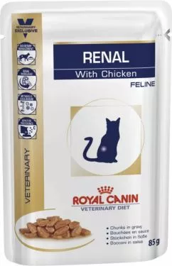 Консерва для дорослих котів Royal Canin Renal chiken пауч 85 г (40300019)