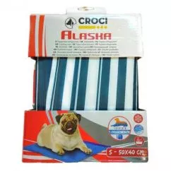 Охлаждающий коврик для кошек и собак Croci 50*40 см (синяя полоска) (C6007296)