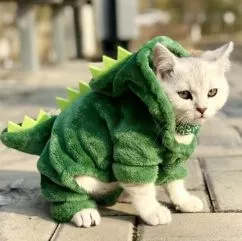 Одяг для домашніх тварин RESTEQ, костюм динозавра для котів, розмір L (VA-1117663790)