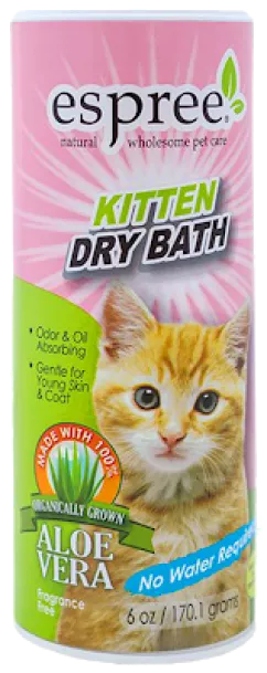 Шампунь Espree Kitten Dry Bath сухий шампунь для кошенят 170 мл (E01625)