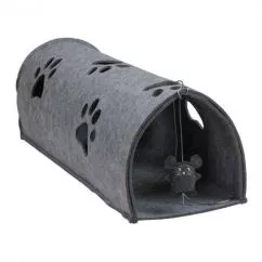 Red Point "Kitty Tunnel" Тунель для кішки з мишкою сірий іграшка для котів