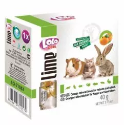 Минеральный камень для грызунов LoLo Pets апельсин 40 г (BGL-LO-56)