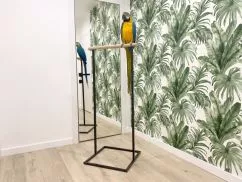 Стенд для папуги підлоговий Haustier Loft Black 50х50х125см (P2-1-002)