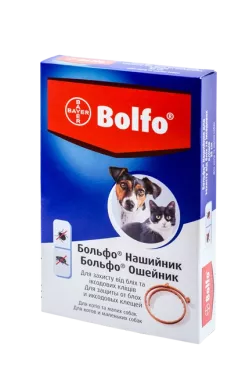 Ошейник Bayer Больфо от блох и клещей для кошек и собак 35 см (4007221035220/4007221021599)