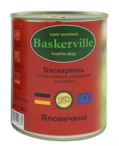 Влажный корм для собак Baskerville говядина 400 г (4250231598364)