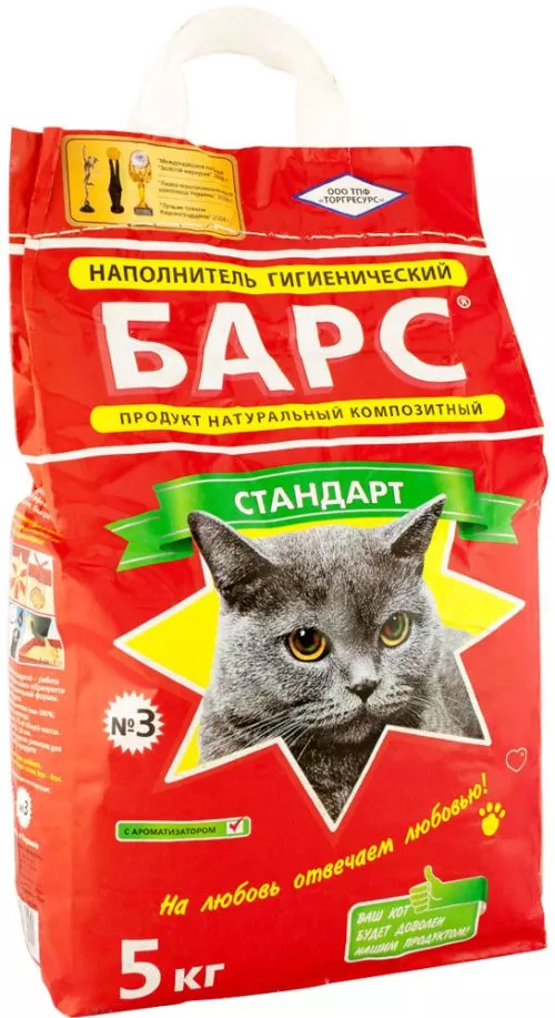 Упаковка наполнителя для кошачьего туалета Барс №3 Бентонитовый комковый 5 кг 4 шт (4820031333023) - фото №2