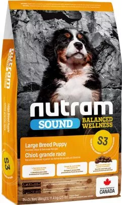 Nutram S2 Puppy Sound Balanced Wellness 11,4 kg (курка) сухий корм для собак