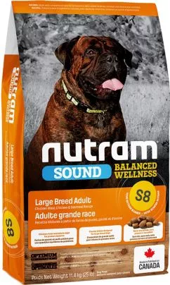 Nutram S8 Sound Balanced Wellness 11,4kg (курка) сухий корм для собак