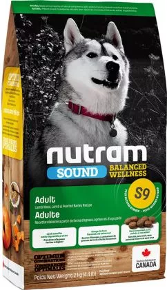 Nutram S9 Sound Balanced Wellness 2 kg (ягненок) сухой корм для собак