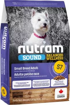 Nutram S7 Sound BW 5,4 kg (курка та рис) сухий корм для собак