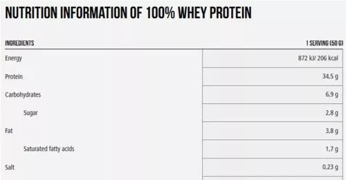 Протеин IronMaxx 100% Whey Protein 2350 г — Латте макиато (4260196292962) - фото №2