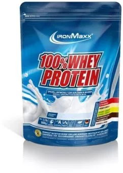 Протеїн IronMaxx 100% Whey Protein 500 г — Полуниця — білий шоколад (4260426832067)