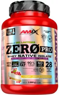 Протеїн Amix ZeroPro Protein 1000 г Creamy vanilla cheescake (8594060005782)