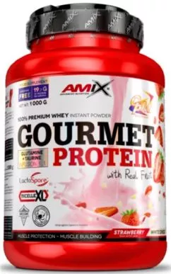 Протеїн Amix Gourmet Protein 1000 г Strawberry-white choco (8594060004808)