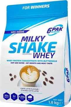 Білкова добавка 6Pak Milky Shake Whey 1800 г Лате (5902811802246)