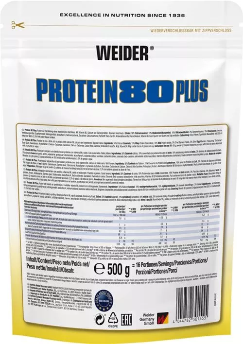 Протеїн Weider Protein 80+ 500 г Banana (4044782301555) - фото №3