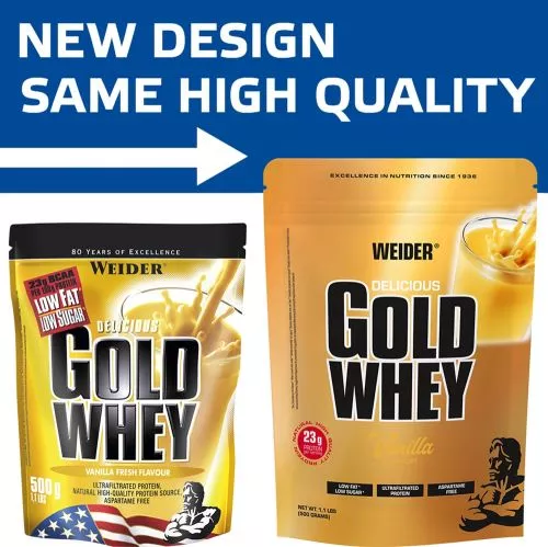 Протеин Weider Gold Whey 500 г Банан (4044782312353) - фото №2